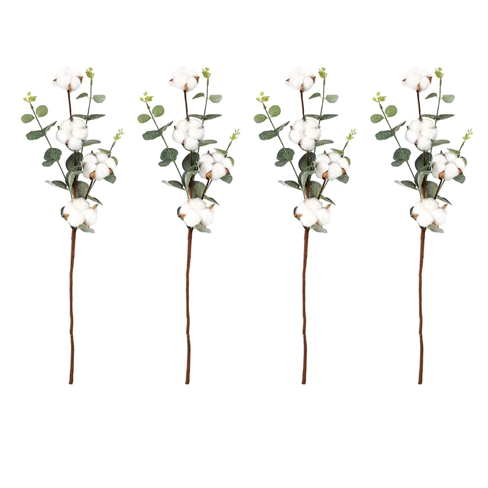 4pcs Artificial Bouquet Plants Silk Screen Leaf Indoor Decor Cotton Flower Arrangement Plants Home Decoration Modern Style
4pcs Artificial Bouquet Plants Silk Screen Leaf Indoor Decor Cotton Flower Arrangement Plants Home Decoration Modern Style