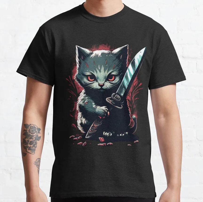 Murder Mitten Kitten Gift t shirt for Cat lover 100% cotton tee Short sleeve Graphic clothes All size tops S-6XL
Murder Mitten Kitten Gift t shirt for Cat lover 100% cotton tee Short sleeve Graphic clothes All size tops S-6XL