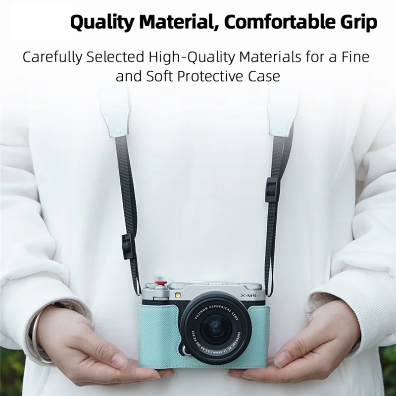 B29C-Camera Base Accessories Camera Protective Leather Case Camera Bag Shoulder Strap Blue
B29C-Camera Base Accessories Camera Protective Leather Case Camera Bag Shoulder Strap Blue