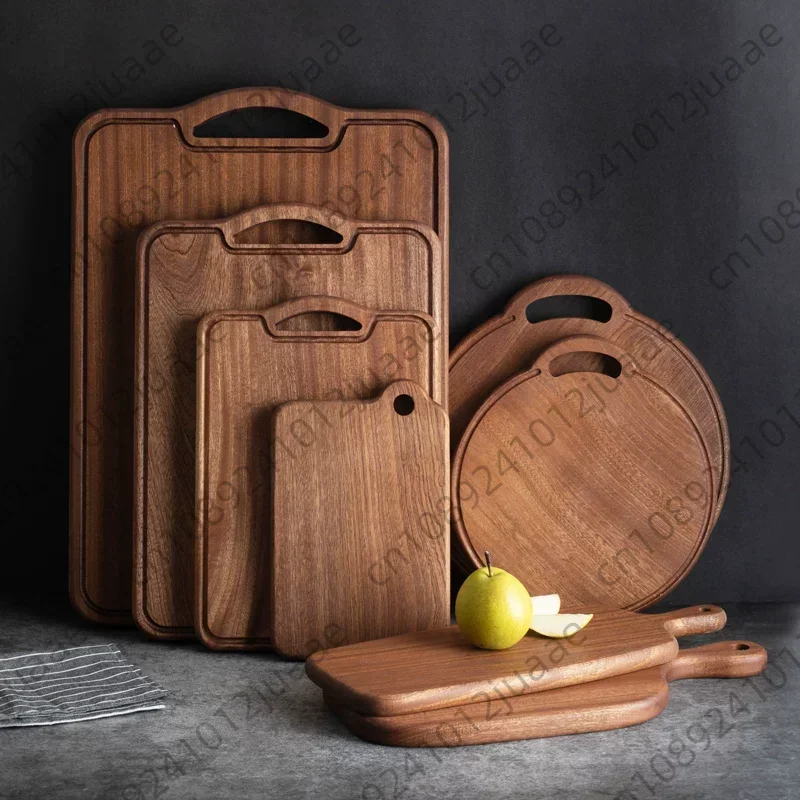 Ebony Chopping Board Without Paint Cutting Board Solid Wood FruitBoard Household Kitchen Bread board with Handle Steak Plate
Ebony Chopping Board Without Paint Cutting Board Solid Wood FruitBoard Household Kitchen Bread board with Handle Steak Plate