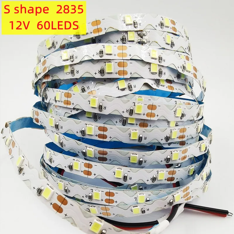 Светодиодная лента S-образной формы, 12 В постоянного тока, 2835 SMD, 60 светодиодов/м, 5 м/лот, белая, теплая, белая, красная, синяя, зеленая, розовая, гибкая ленсветильник S-типа
Светодиодная лента S-образной формы, 12 В постоянного тока, 2835 SMD, 60 светодиодов/м, 5 м/лот, белая, теплая, белая, красная, синяя, зеленая, розовая, гибкая ленсветильник S-типа
