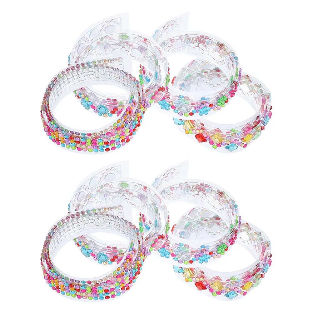 8 Rolls Adhesive Rhinestone Stickers Rhinestones Gems Tape Glitter Tape for DIY Craft Projects Scrapbooking Decorative Stickers
8 Rolls Adhesive Rhinestone Stickers Rhinestones Gems Tape Glitter Tape for DIY Craft Projects Scrapbooking Decorative Stickers