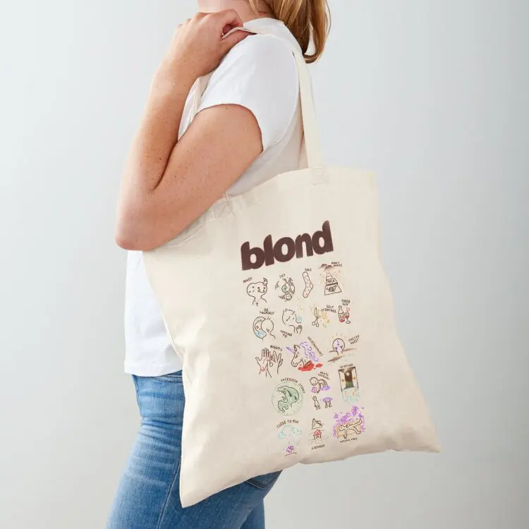 Blonde by Frank Ocean - Each song illustrated Tote Bag custom canvas bag canvas tote bags Big bag women Gift
Blonde by Frank Ocean - Each song illustrated Tote Bag custom canvas bag canvas tote bags Big bag women Gift