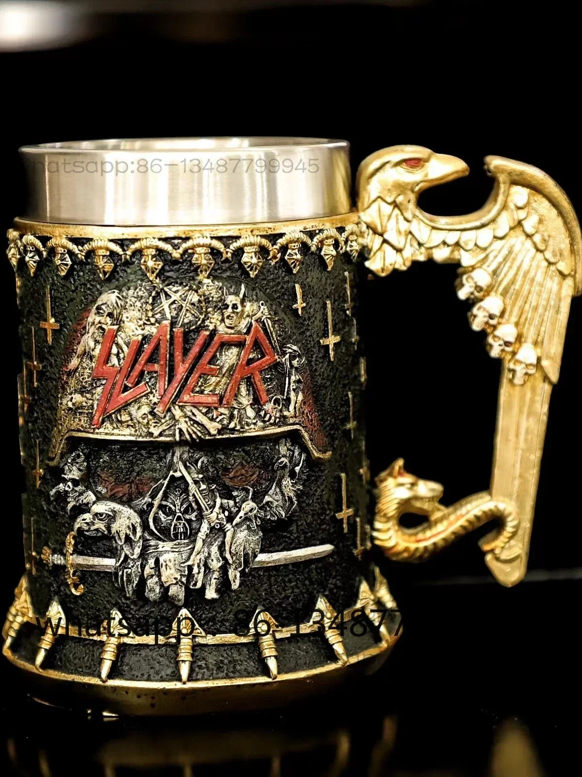 Creative Large Capacity 304 Stainless Steel Handle Cup Skeleton Beer 3D Personalized Cup Creative Gift Cup
Creative Large Capacity 304 Stainless Steel Handle Cup Skeleton Beer 3D Personalized Cup Creative Gift Cup