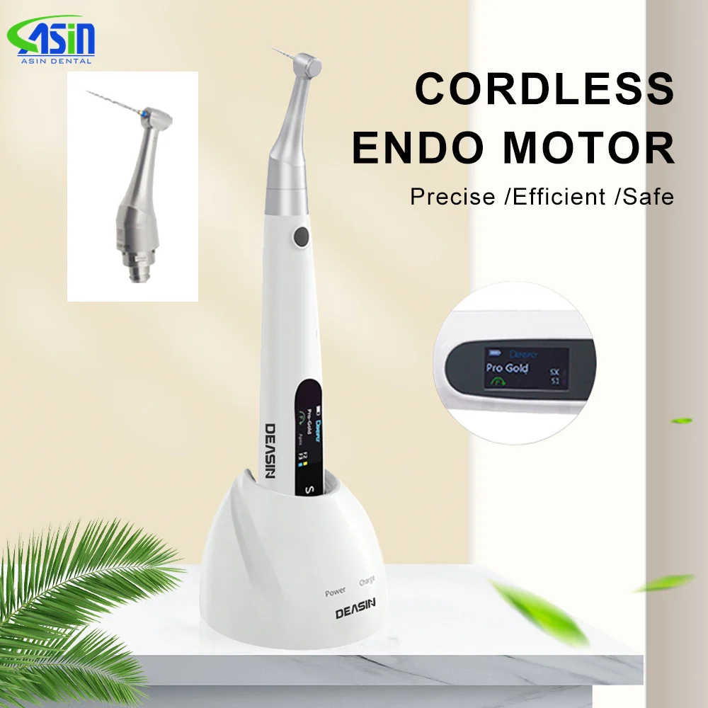 New Dental Wireless Endo Motor for Endodontic rotary root cancal instrument apex locator dental equipment with 16:1 Contra Angle
New Dental Wireless Endo Motor for Endodontic rotary root cancal instrument apex locator dental equipment with 16:1 Contra Angle