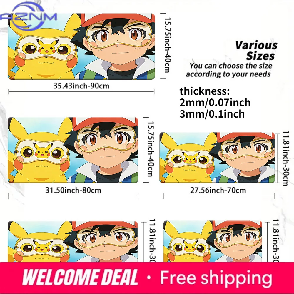 Pokemon Ash & Pikachu Cute Eye Mask Gaming Mouse Pad Non-Slip Desk Mat
Pokemon Ash & Pikachu Cute Eye Mask Gaming Mouse Pad Non-Slip Desk Mat