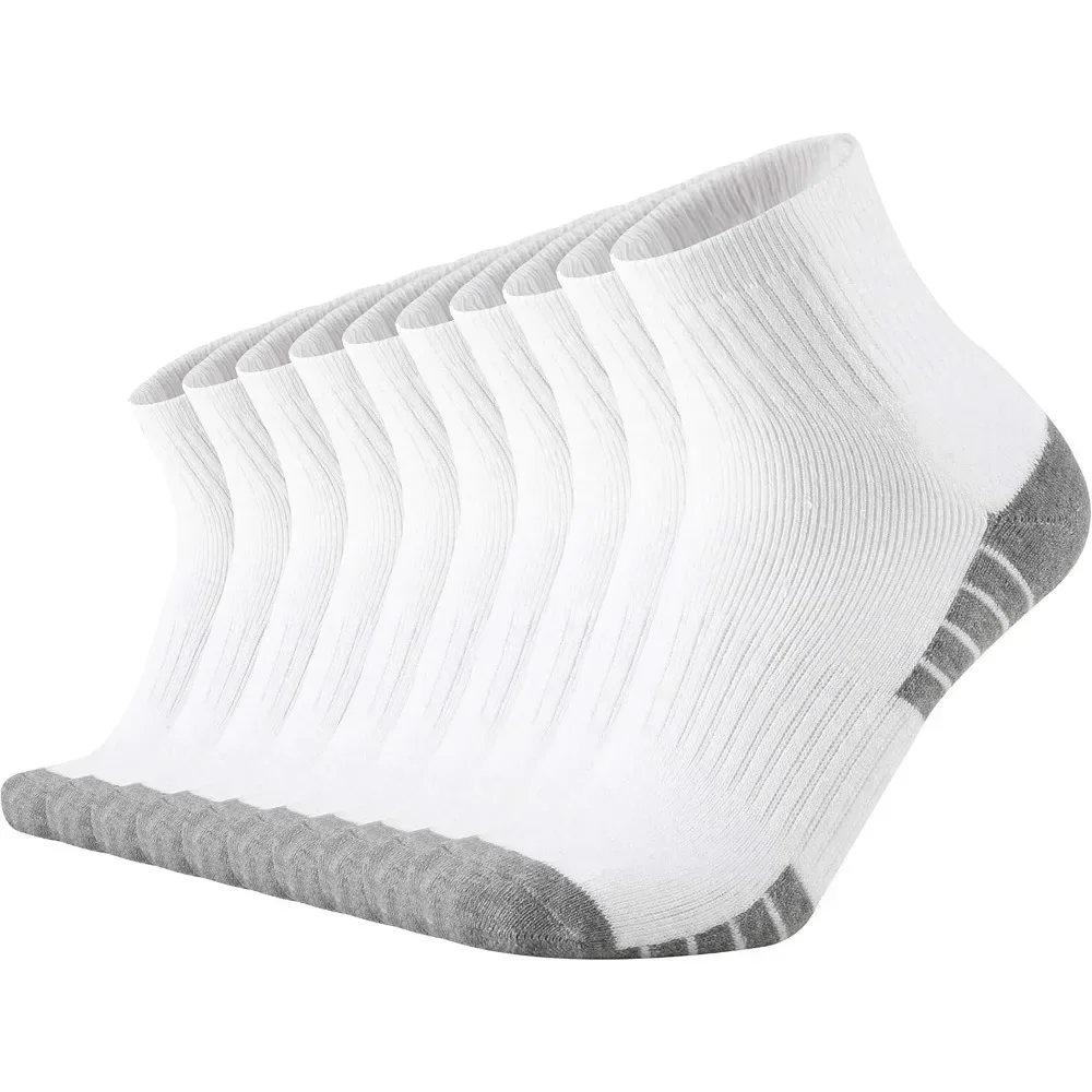 Cotton Low Cut Quarter Socks for Men Athletic Sport Work with Thick Cushion Moisture Control Anti Blisters Sweat Wicking
Cotton Low Cut Quarter Socks for Men Athletic Sport Work with Thick Cushion Moisture Control Anti Blisters Sweat Wicking