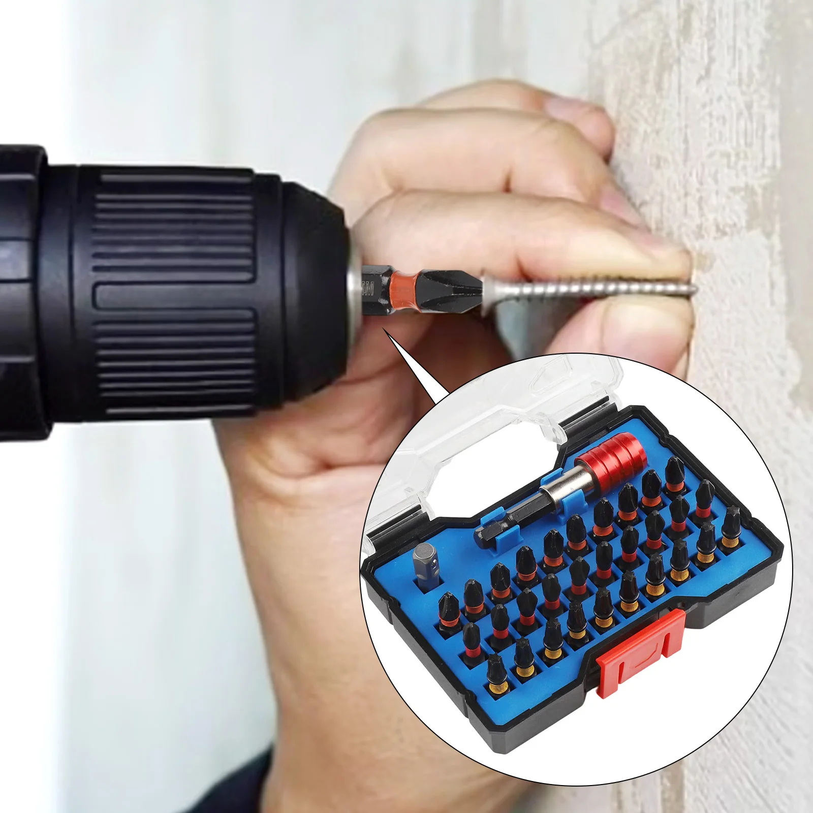 Набор из 32 насадок для отверток с нескользящим покрытием, высокой твердостью, магнитными битами и удлинителем для ремонта и декорирования дома
Набор из 32 насадок для отверток с нескользящим покрытием, высокой твердостью, магнитными битами и удлинителем для ремонта и декорирования дома