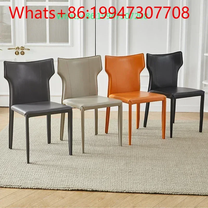 Italian modern light luxury saddle leather binaural backrest dining chair living room office multi-functional ergonomic chair
Italian modern light luxury saddle leather binaural backrest dining chair living room office multi-functional ergonomic chair