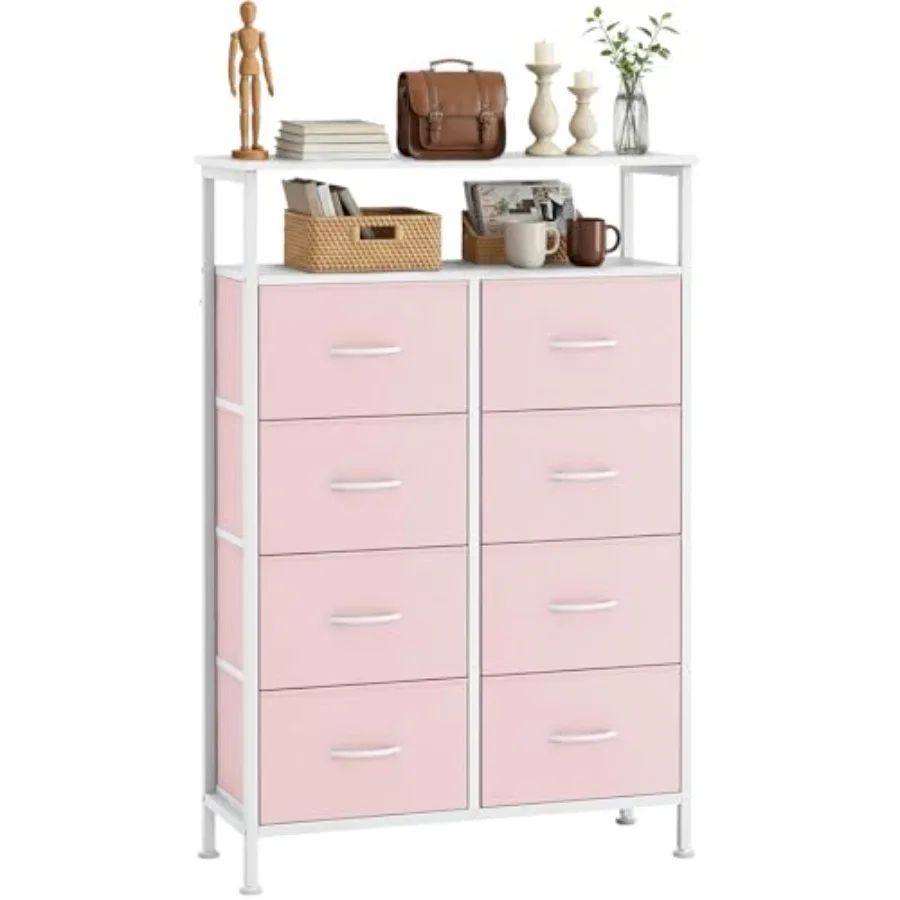 8 Drawers Dresser with Open Shelf 46" Tall Storage Organizer Chest of Drawer with Wooden Top Sturdy Metal Frame for Bedroom Hal
8 Drawers Dresser with Open Shelf 46" Tall Storage Organizer Chest of Drawer with Wooden Top Sturdy Metal Frame for Bedroom Hal