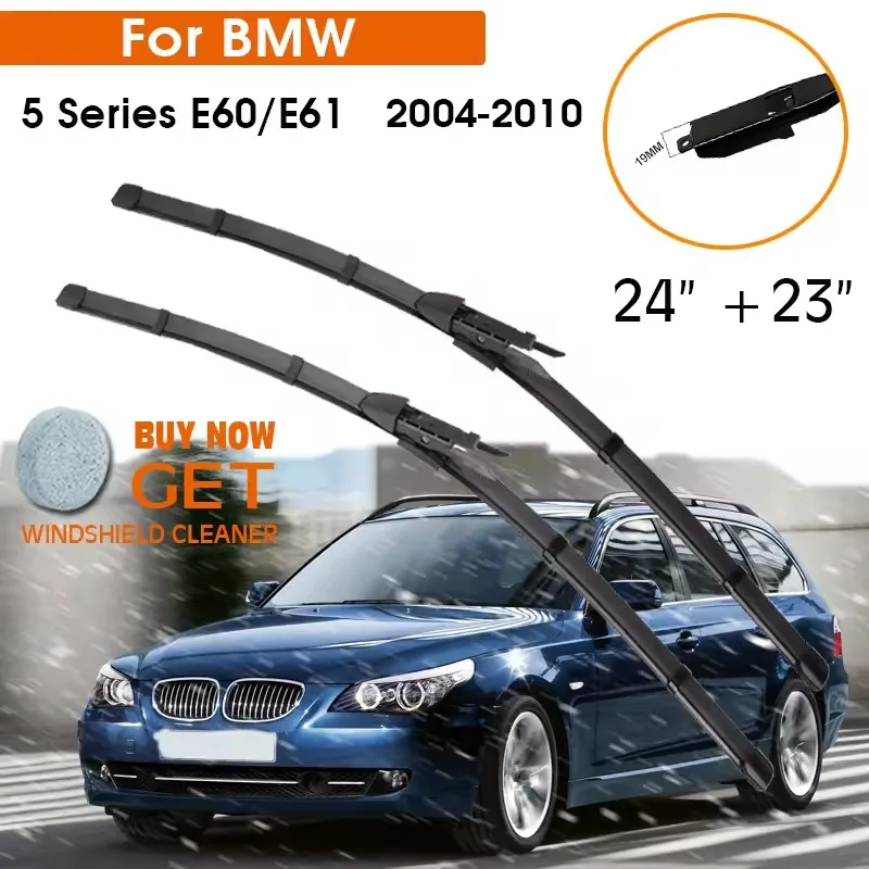 Car Wiper For BMW 5 Series E60/E61 2004-2010 Windshield Rubber Silicon Refill Front Window Wiper 24"+23" LHD RHD Auto Accessorie
Car Wiper For BMW 5 Series E60/E61 2004-2010 Windshield Rubber Silicon Refill Front Window Wiper 24"+23" LHD RHD Auto Accessorie