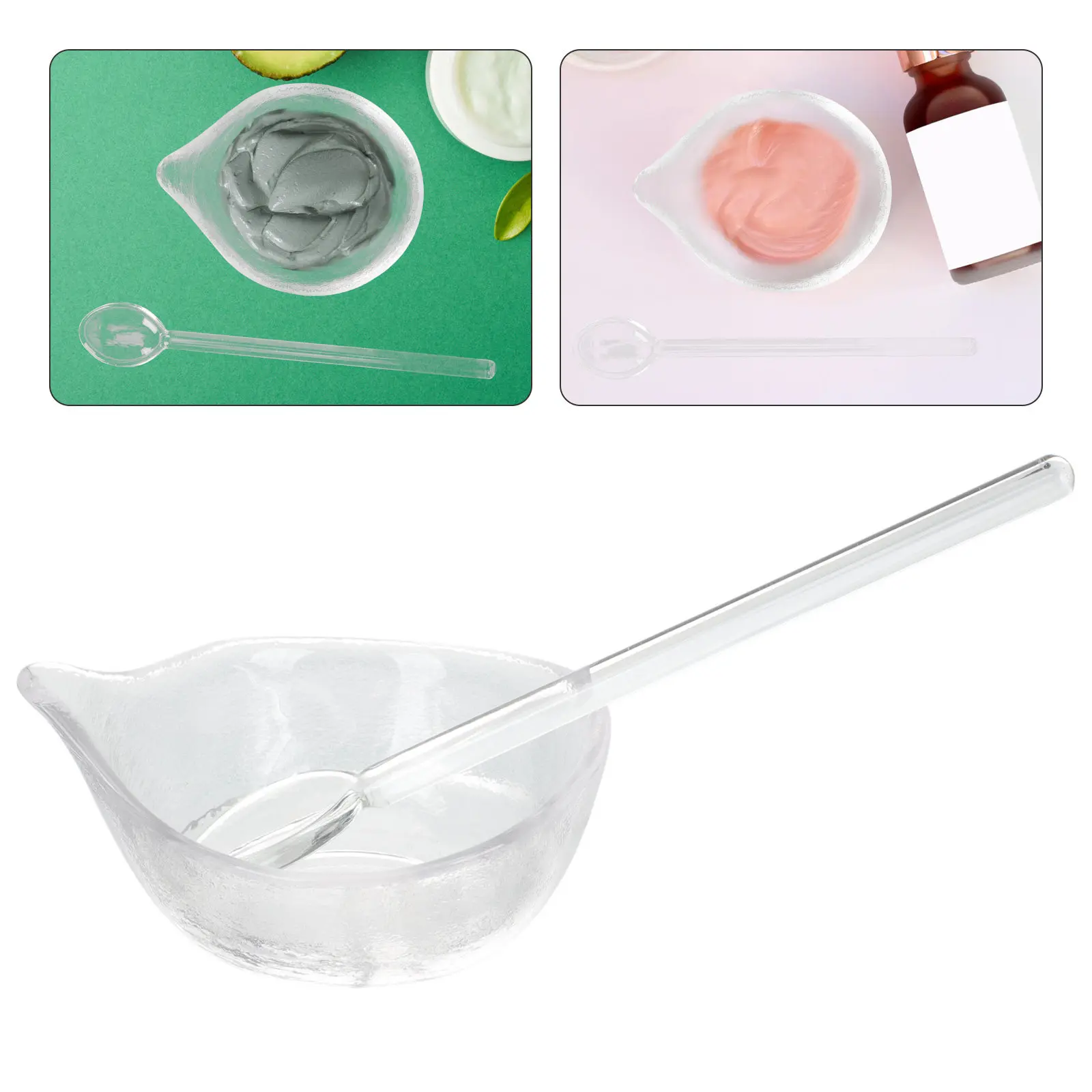 1Set Glass Mixing Bowl Set for Facial Mask DIY Essential Oil Holding Container Beauty Salon Mask Tool Portable Design
1Set Glass Mixing Bowl Set for Facial Mask DIY Essential Oil Holding Container Beauty Salon Mask Tool Portable Design