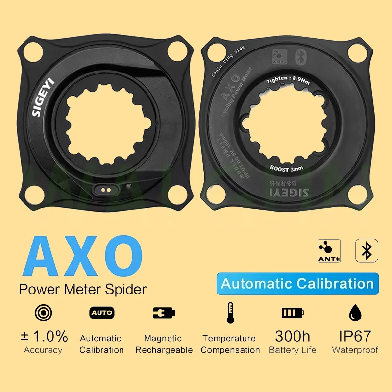 SIGEYI AXO Spider Total Power Частотомер Любитель Spider Powermeter Подходит для горных и дорожных велосипедов Кривошип 
SIGEYI AXO Spider Total Power Частотомер Любитель Spider Powermeter Подходит для горных и дорожных велосипедов Кривошип