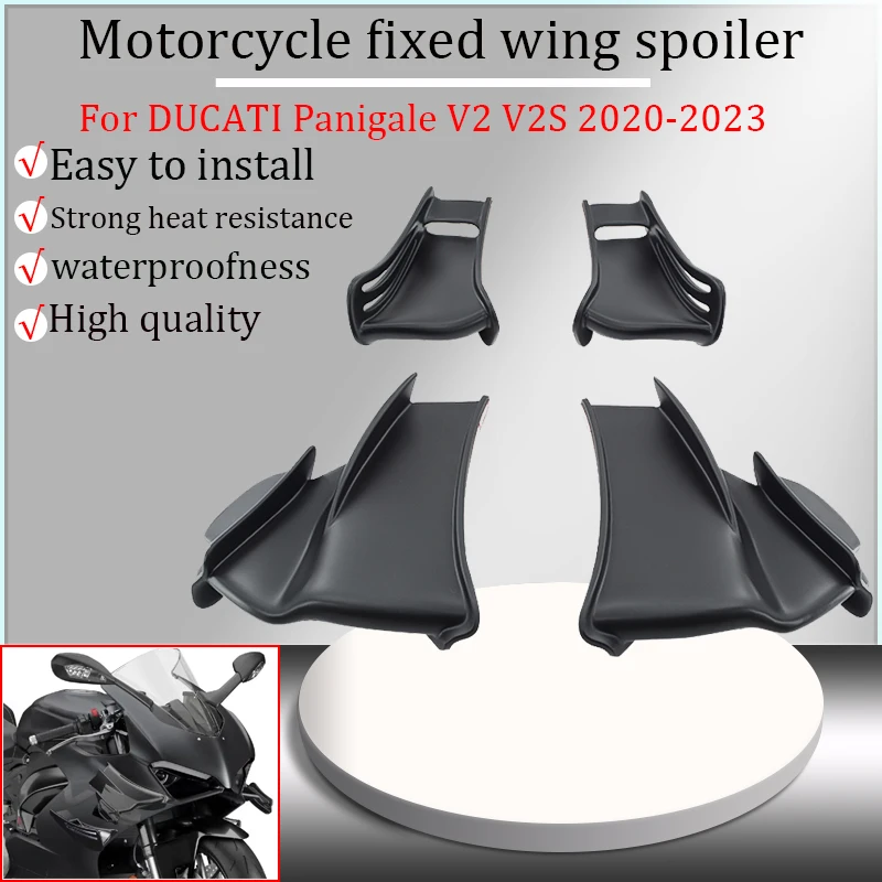 For DUCATI PANIGALE V2 V2S 2020-2023 2021 2022 motorcycle fixed wing windshields, aerodynamic wings, and fixed wing kit fairings
For DUCATI PANIGALE V2 V2S 2020-2023 2021 2022 motorcycle fixed wing windshields, aerodynamic wings, and fixed wing kit fairings