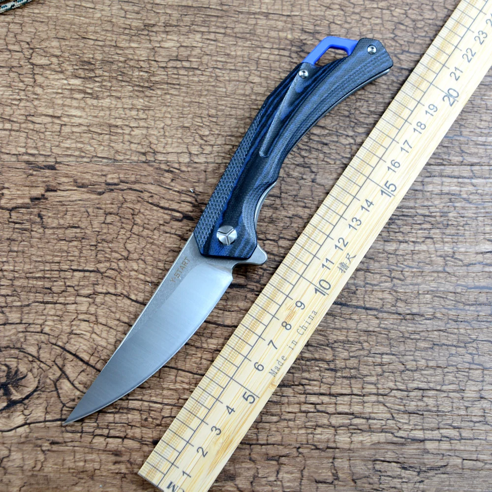 Y-START Hunting Outdoor Folding Knives D2 Stainless Steel Blade G10 Handle Flipper Fast Open with Pocket Clip LK5028
Y-START Hunting Outdoor Folding Knives D2 Stainless Steel Blade G10 Handle Flipper Fast Open with Pocket Clip LK5028