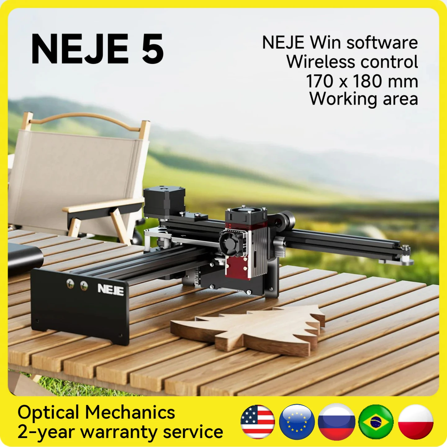 NEJE 5 A40640/E40/E30/A40630/N30820 Laser Engraving CNC - High Precision, Free Software | Shipping Overseas
NEJE 5 A40640/E40/E30/A40630/N30820 Laser Engraving CNC - High Precision, Free Software | Shipping Overseas