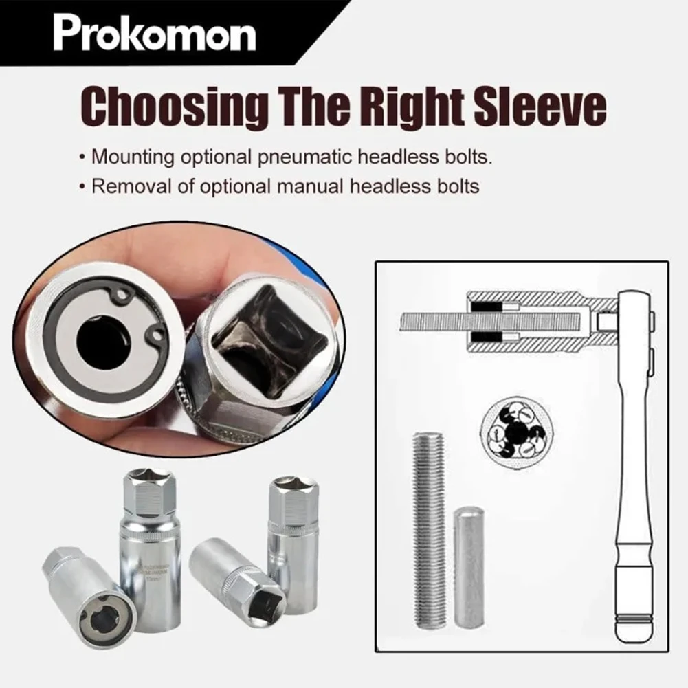 1/4 Drive Socket Screw Extractor Kit 4PC for Removing Broken Studs in Engine Blocks Suspension and Brake Systems
1/4 Drive Socket Screw Extractor Kit 4PC for Removing Broken Studs in Engine Blocks Suspension and Brake Systems