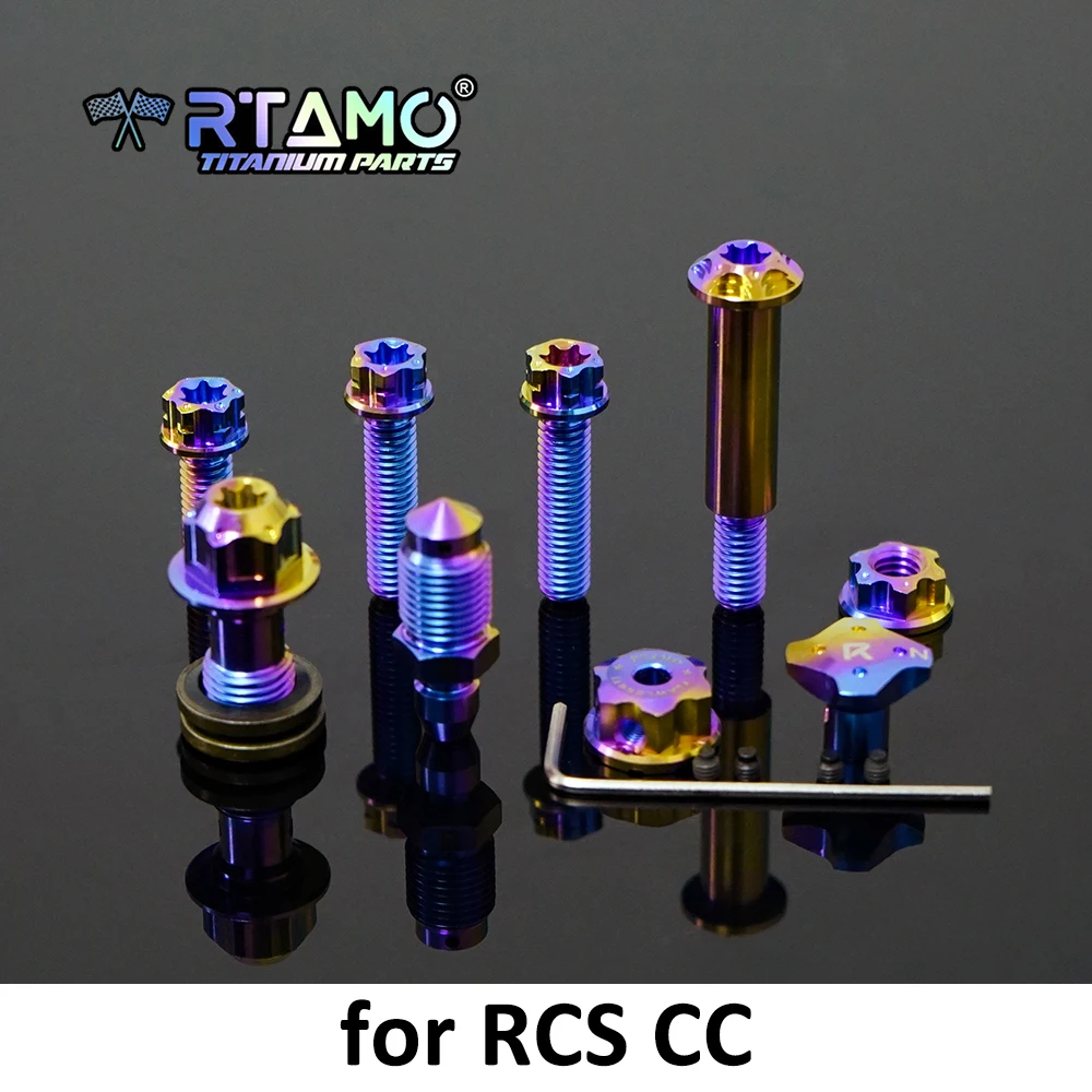 RTAMO Gr5 Titanium Bolts Set Brake Pump Screw Candy color for Brembo 14/15/16/17/19 RCS CC Master Cylinder
RTAMO Gr5 Titanium Bolts Set Brake Pump Screw Candy color for Brembo 14/15/16/17/19 RCS CC Master Cylinder