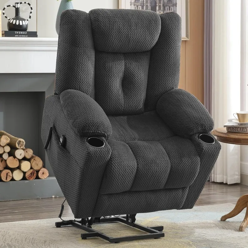 Chair with Massage and Heat for Elderly, Comfortable Fabric Recliner Sofa with Wide Seat, USB Ports
Chair with Massage and Heat for Elderly, Comfortable Fabric Recliner Sofa with Wide Seat, USB Ports