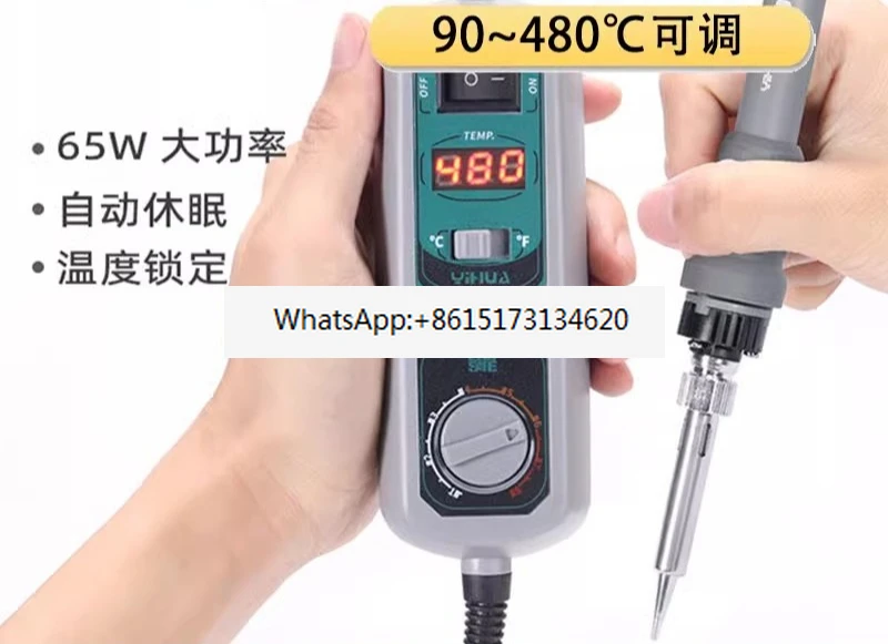 Electric Soldering Iron 908D AdjustableTemperature PortableConstant / Internal Heating Mobile Phone Computer Repair Kit
Electric Soldering Iron 908D AdjustableTemperature PortableConstant / Internal Heating Mobile Phone Computer Repair Kit