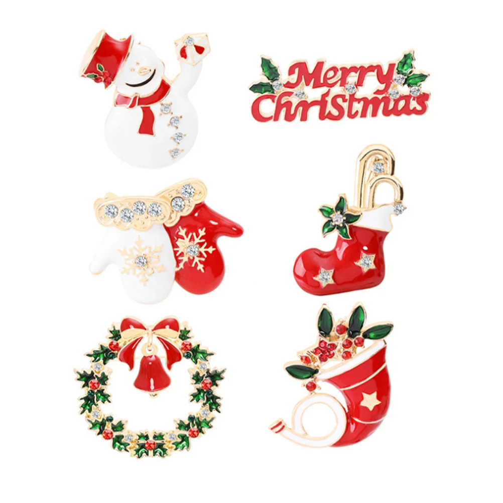 6 Pcs Christmas Brooch Smooth Hairpins Cartoon Design Alloy Finish Sweater Accessories Neckerchief Badges Party
6 Pcs Christmas Brooch Smooth Hairpins Cartoon Design Alloy Finish Sweater Accessories Neckerchief Badges Party