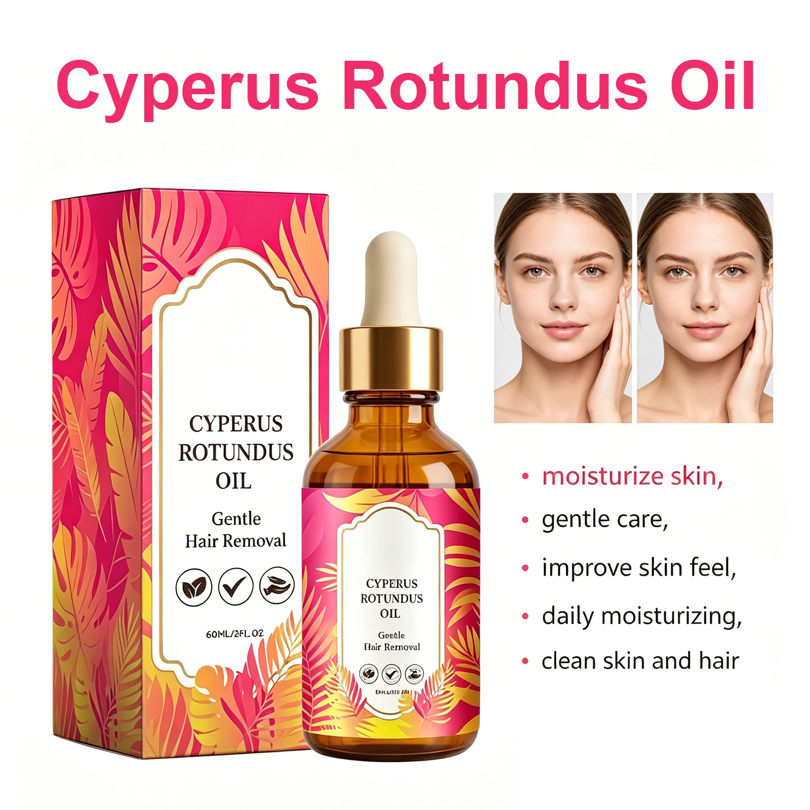 Cyperus Rotundus Oil Hair Removal Smoothing Soothing Skin Care Oil Moisturizing Armpit Leg Arm Hair Inhibitor 60ml Skin Care Oil
Cyperus Rotundus Oil Hair Removal Smoothing Soothing Skin Care Oil Moisturizing Armpit Leg Arm Hair Inhibitor 60ml Skin Care Oil