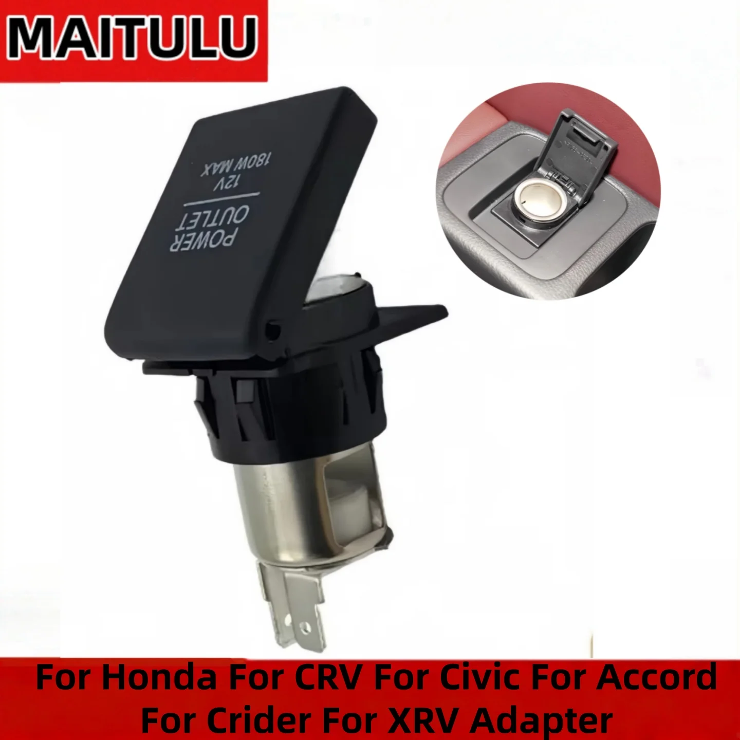 Car Cigarette-Lighter Socket Plug For Honda For CRV For Civic For Accord For XRV Adapter Cigarette Lighter Power Socket Base
Car Cigarette-Lighter Socket Plug For Honda For CRV For Civic For Accord For XRV Adapter Cigarette Lighter Power Socket Base