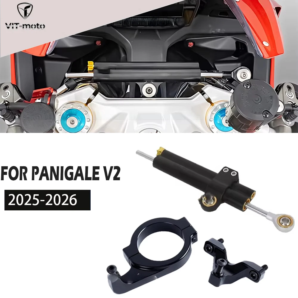 Новый регулируемый рулевой демпфер (стабилизатор) для мотоцикла Ducati Panigale V2 2025 года с кронштейном для крепления, аксессуары с ЧПУ
Новый регулируемый рулевой демпфер (стабилизатор) для мотоцикла Ducati Panigale V2 2025 года с кронштейном для крепления, аксессуары с ЧПУ