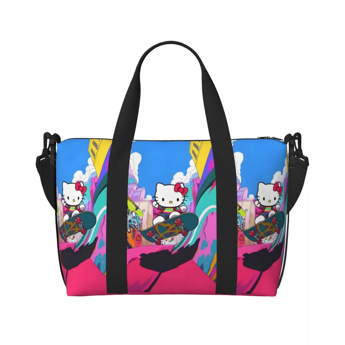 Пляжная большая сумка Hello Kitty на заказ для женщин, пляжные дорожные сумки с большим отделением для спортзала и персонажа из мультфильма
Пляжная большая сумка Hello Kitty на заказ для женщин, пляжные дорожные сумки с большим отделением для спортзала и персонажа из мультфильма