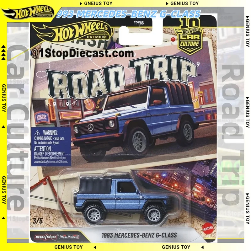 Hot Wheels Premium 2026 Car Culture Road Trip 1991 Mercedes-Benz G-Class 1:64 Diecast Alloy Metal Collectible Car Model Gifts
Hot Wheels Premium 2026 Car Culture Road Trip 1991 Mercedes-Benz G-Class 1:64 Diecast Alloy Metal Collectible Car Model Gifts