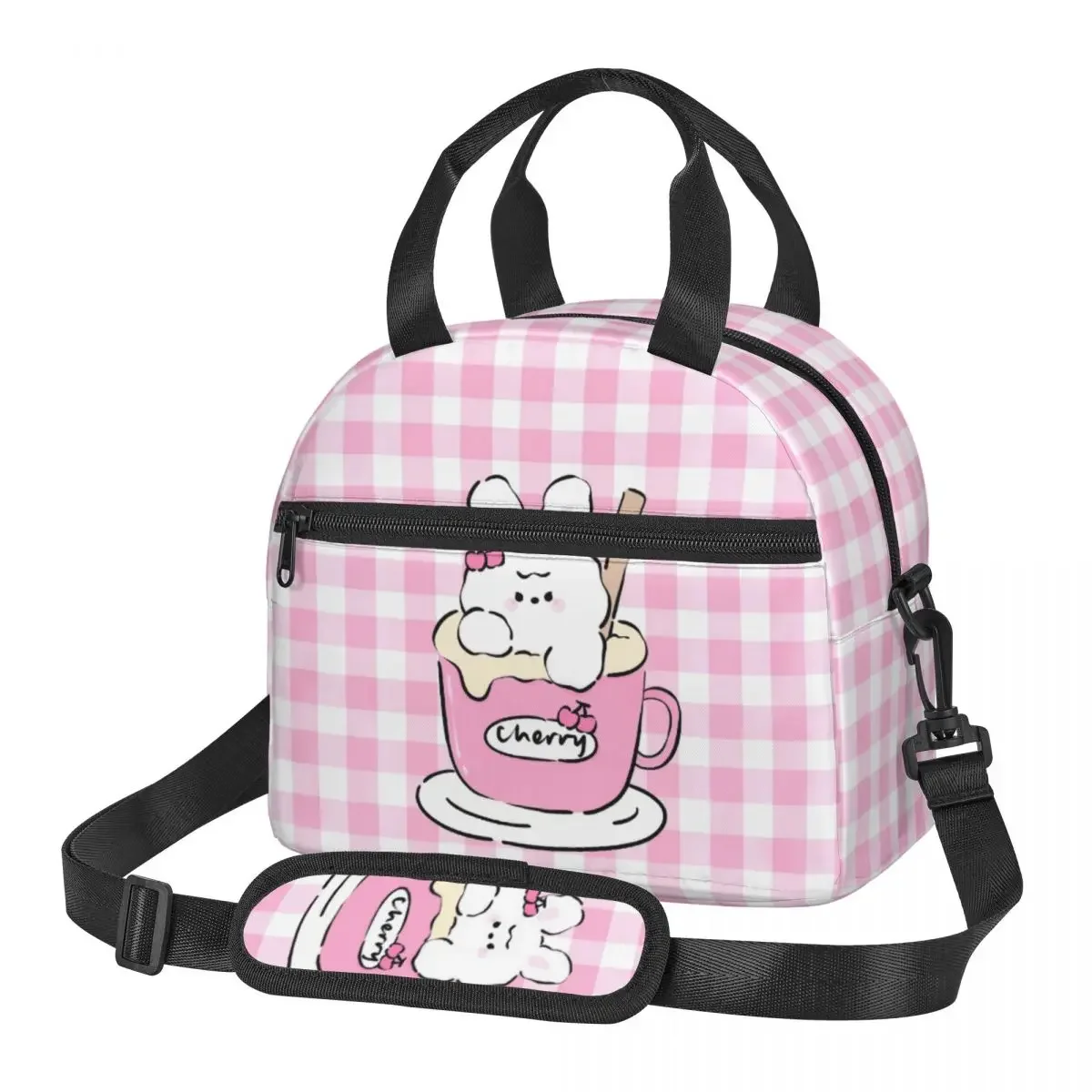 Cartoon cute pattern Lunch Bag Large Insulated Lunch Boxes with Adjustable Shoulder Strap for Women Kids Work Trip
Cartoon cute pattern Lunch Bag Large Insulated Lunch Boxes with Adjustable Shoulder Strap for Women Kids Work Trip