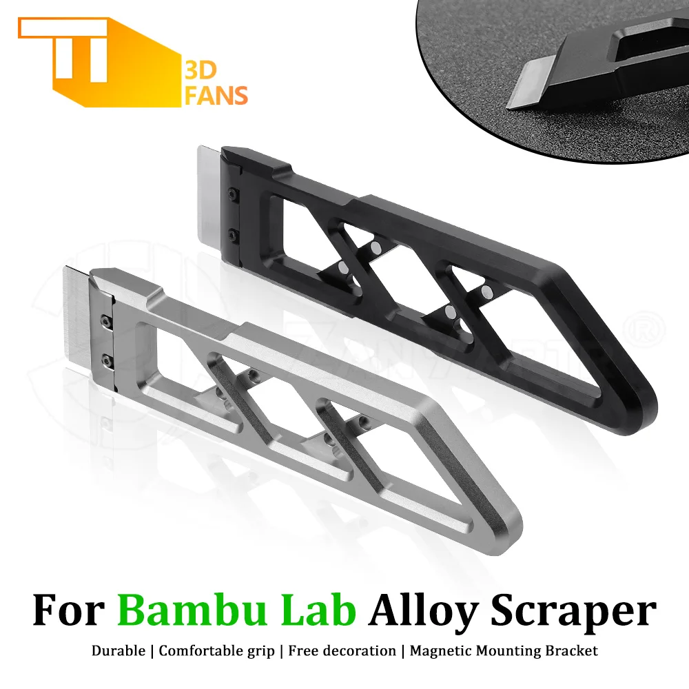 3D Printer Aluminum Scraper Metal Clean Blade Removal Tool Accessories For Anycubic Elegoo Bambu Lab Creality QIDI 3D Printer