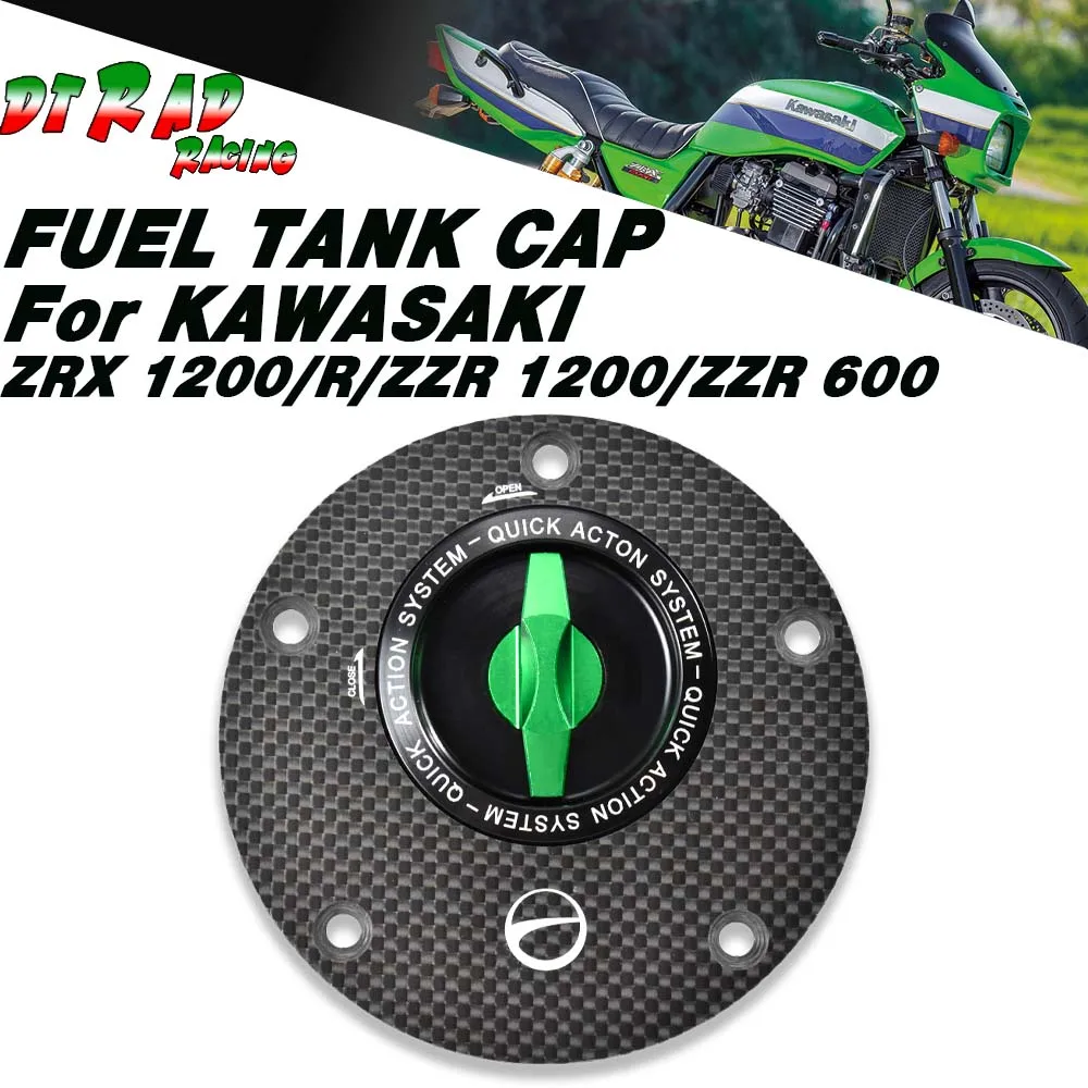 Carbon Fiber Quick Action Fuel Tank Cap For KAWASAKI ZRX 1200/ZXR 1200R/ZZR 1200/ZZR 600 Motorcycle Engine Oil Filler Cover
Carbon Fiber Quick Action Fuel Tank Cap For KAWASAKI ZRX 1200/ZXR 1200R/ZZR 1200/ZZR 600 Motorcycle Engine Oil Filler Cover