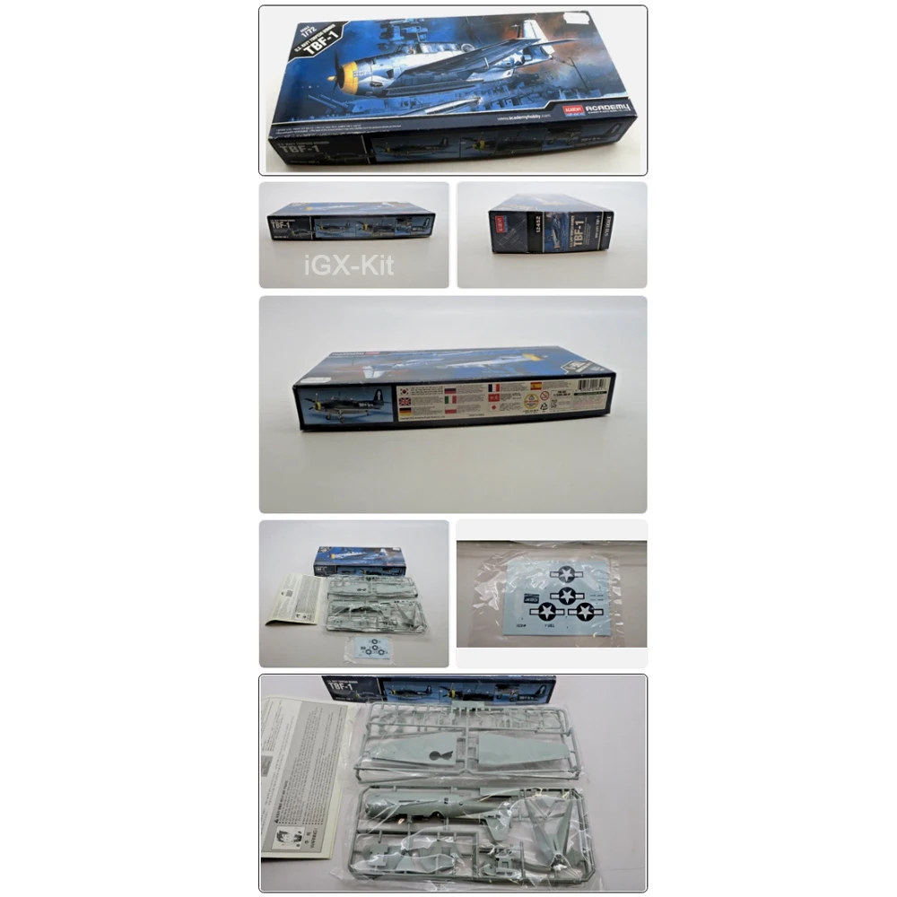 Academy 12452 1/72 Scale US Navy Torpedo Bomber TBF1 TBF-1 Avenger Airplane Plastic Assembly Model Building Kit
Academy 12452 1/72 Scale US Navy Torpedo Bomber TBF1 TBF-1 Avenger Airplane Plastic Assembly Model Building Kit