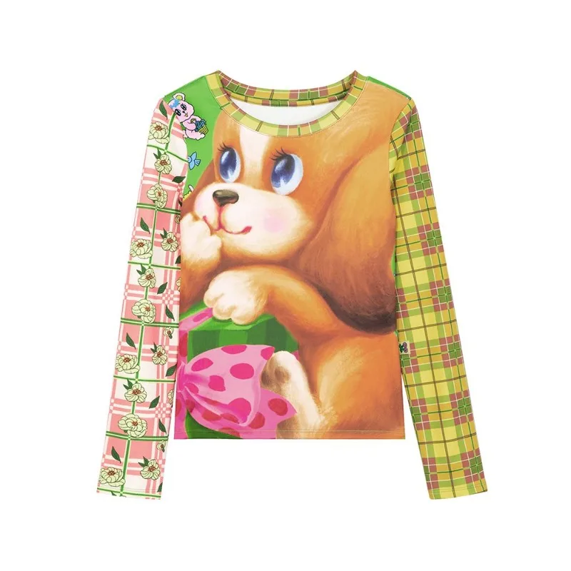 Tops T-shirt Women's Autumn/Winter Cartoon Print Long Sleeves Round Neck Slim Fit Patchwork New Comfortable Casual Chic Premium
Tops T-shirt Women's Autumn/Winter Cartoon Print Long Sleeves Round Neck Slim Fit Patchwork New Comfortable Casual Chic Premium