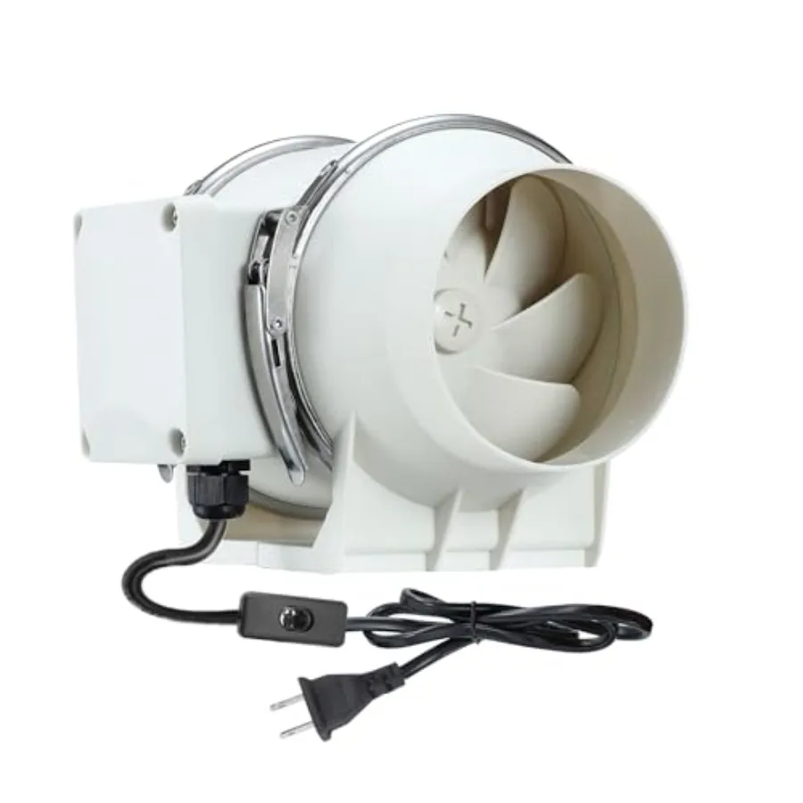 3inch Inline Duct Fan Inline Ventilation Exhaust Fan 110 CFM Duct Intake Extractor Fan for Vent Bathroom Kitchen Grow Tent Hydr
3inch Inline Duct Fan Inline Ventilation Exhaust Fan 110 CFM Duct Intake Extractor Fan for Vent Bathroom Kitchen Grow Tent Hydr