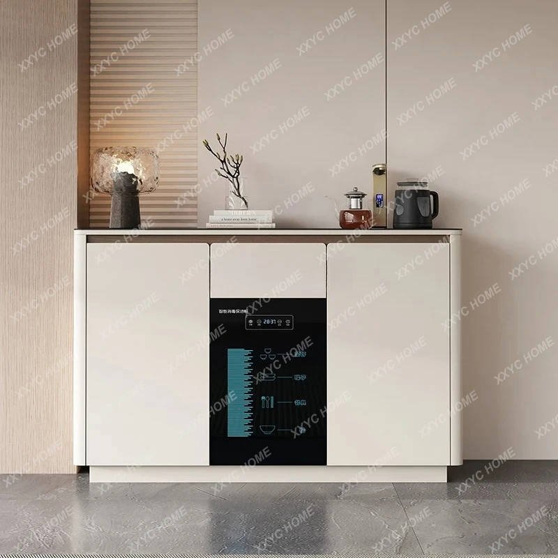 Cream wind solid wood dining side cabinet household living room tea cabinet with disinfection
Cream wind solid wood dining side cabinet household living room tea cabinet with disinfection