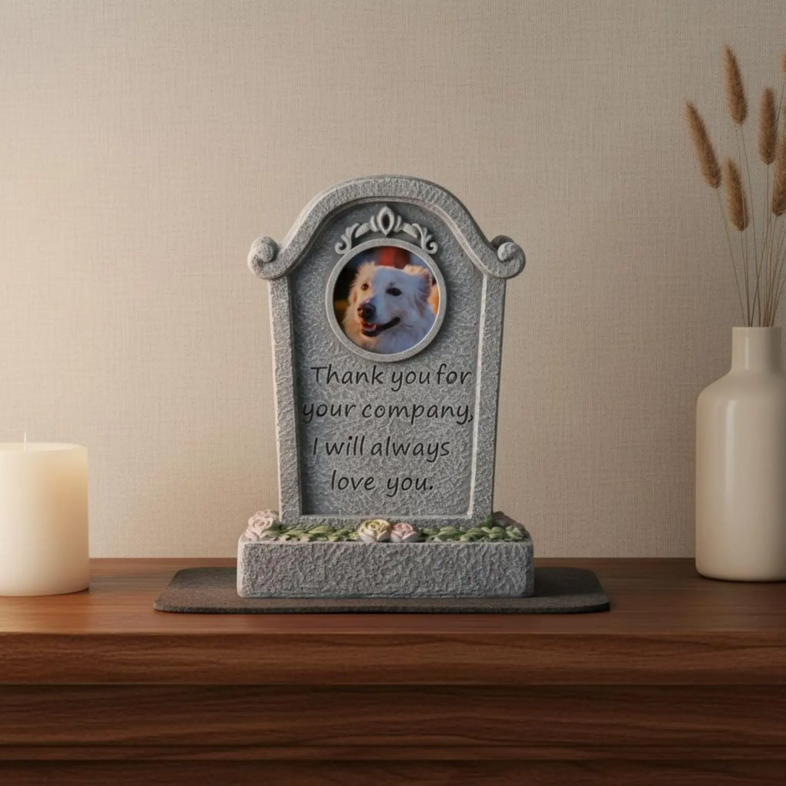 Pet Grave Marker Resin Pet Tombstone Ornament Feline Tombstone Long-Lasting Feline Remembrance Statue Easy to Clean for Yard
Pet Grave Marker Resin Pet Tombstone Ornament Feline Tombstone Long-Lasting Feline Remembrance Statue Easy to Clean for Yard
