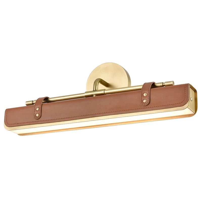 Nordic designer art creative personality all copper leather wall lamp hotel villa bedroom bedside mirror headlight
Nordic designer art creative personality all copper leather wall lamp hotel villa bedroom bedside mirror headlight