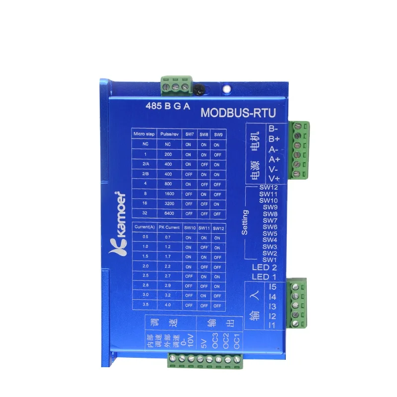 Kamoer Modbus RTU Programmable Stepper Motor Controller Driver for Peristaltic Pumps
Kamoer Modbus RTU Programmable Stepper Motor Controller Driver for Peristaltic Pumps