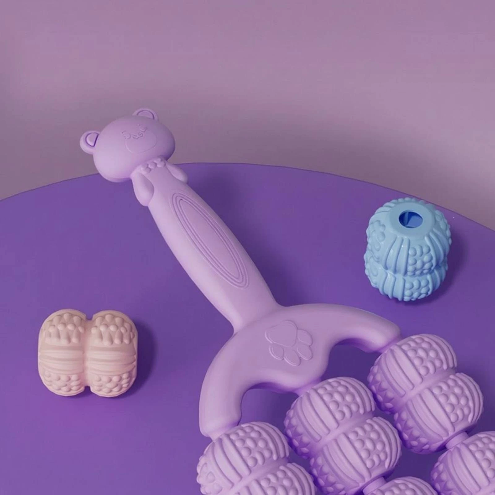 Bear Handle Massage Roller Textured Curved Body Massage Roller Wellness Aid Easy to Use Portable
Bear Handle Massage Roller Textured Curved Body Massage Roller Wellness Aid Easy to Use Portable