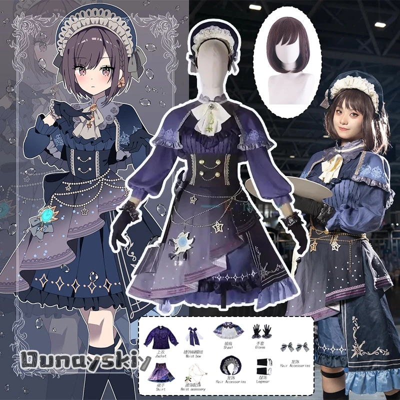 Project Sekai Colorful Stage Feat Nightcord Shinonome Ena Cosplay Costumes Purple Starry Sky Lolita Dress Anime Wig Prop Outfits
Project Sekai Colorful Stage Feat Nightcord Shinonome Ena Cosplay Costumes Purple Starry Sky Lolita Dress Anime Wig Prop Outfits