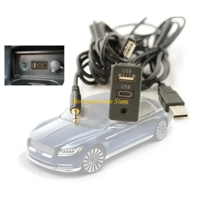 U75F Car Dashboard Extension Cable USB Type-C Aux Charging for Cellphone
U75F Car Dashboard Extension Cable USB Type-C Aux Charging for Cellphone