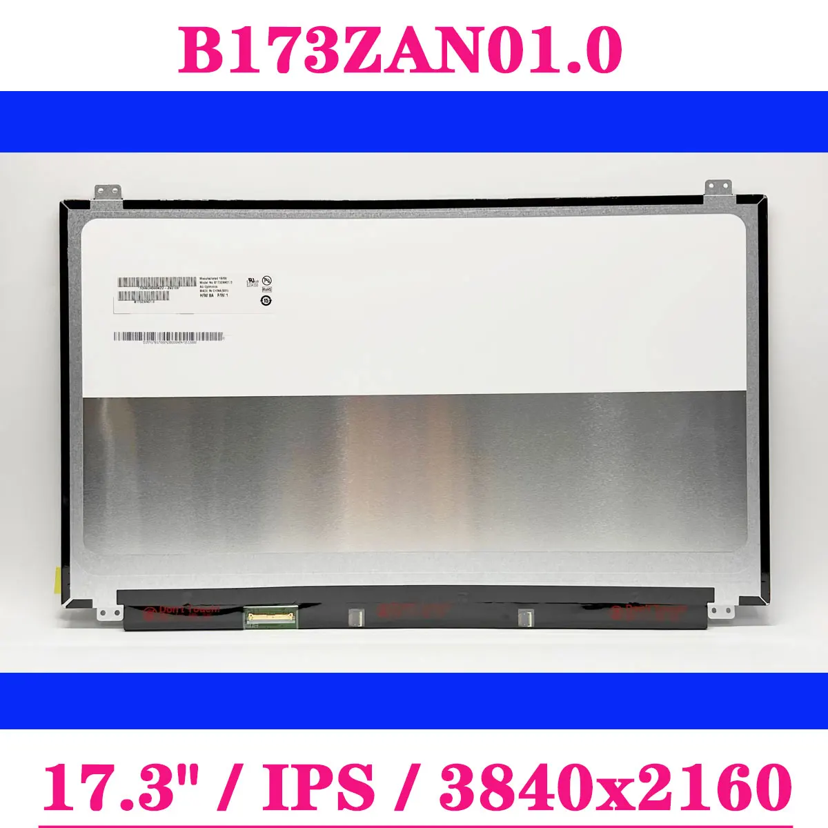 4K UHD 17.3" B173ZAN01.0 Laptop LCD Screen For Dell Alienware 17 R3 EDP 40Pins 3840x2160 IPS Display Panel
4K UHD 17.3" B173ZAN01.0 Laptop LCD Screen For Dell Alienware 17 R3 EDP 40Pins 3840x2160 IPS Display Panel