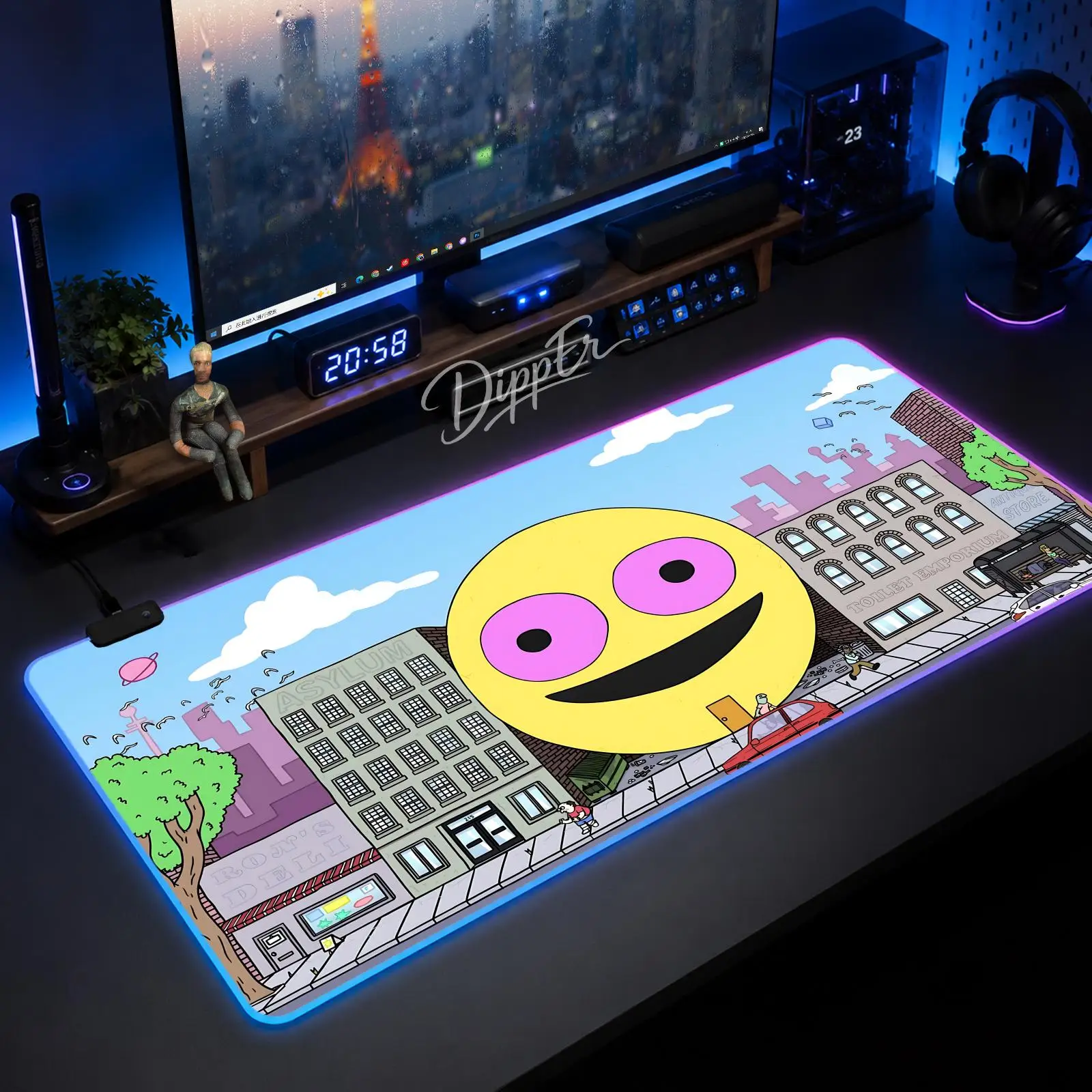 A-Smiling Friends Mouse Pad Large Size LED Glowing Table Pad XXL Gaming Non-slip Rubber Mat With Backlight
A-Smiling Friends Mouse Pad Large Size LED Glowing Table Pad XXL Gaming Non-slip Rubber Mat With Backlight