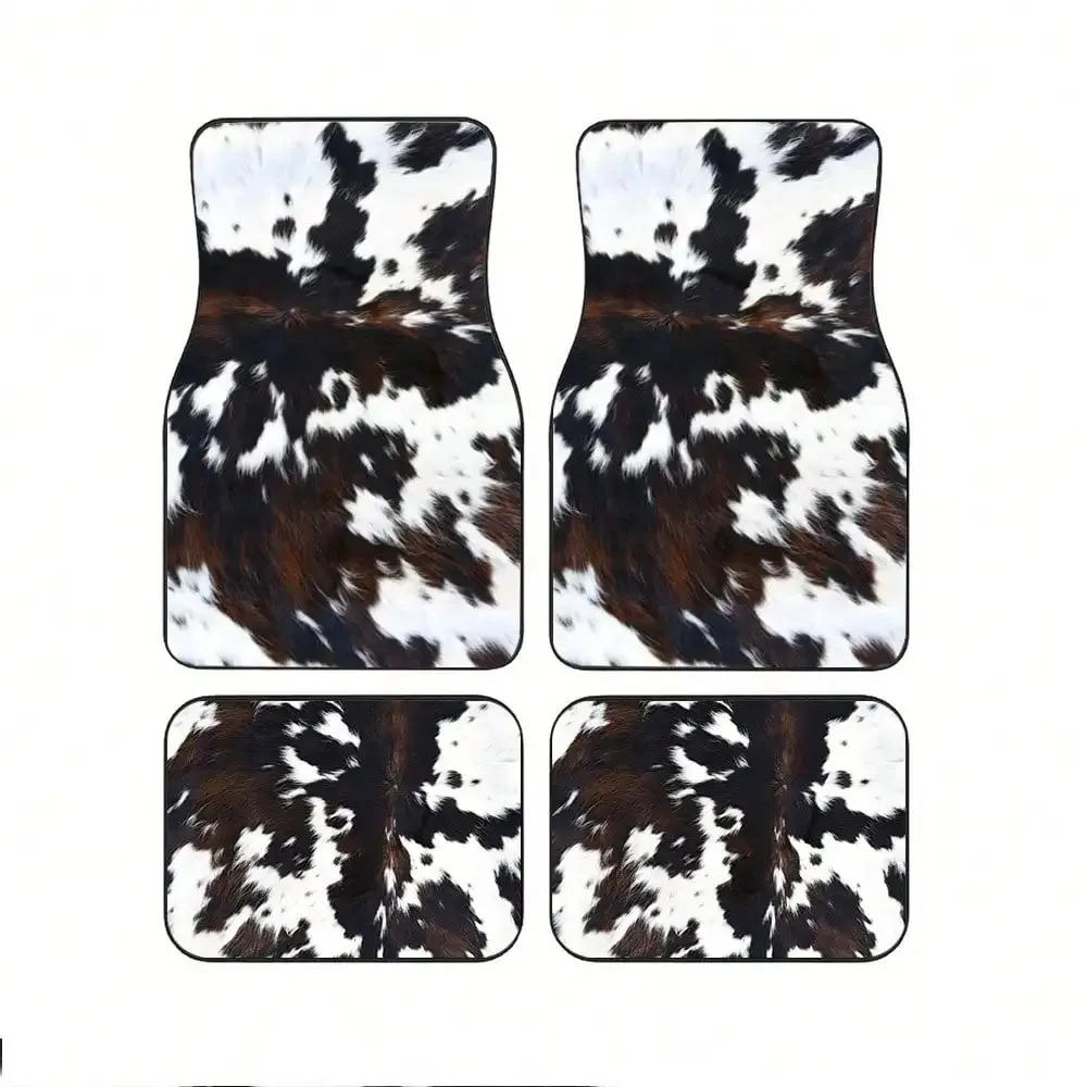 4pcs Cow Print Car Floor Mats, Durable and Easy-to-Clean Full-Print Floor Mats, Suitable for Vehicle Interior Accessories
4pcs Cow Print Car Floor Mats, Durable and Easy-to-Clean Full-Print Floor Mats, Suitable for Vehicle Interior Accessories