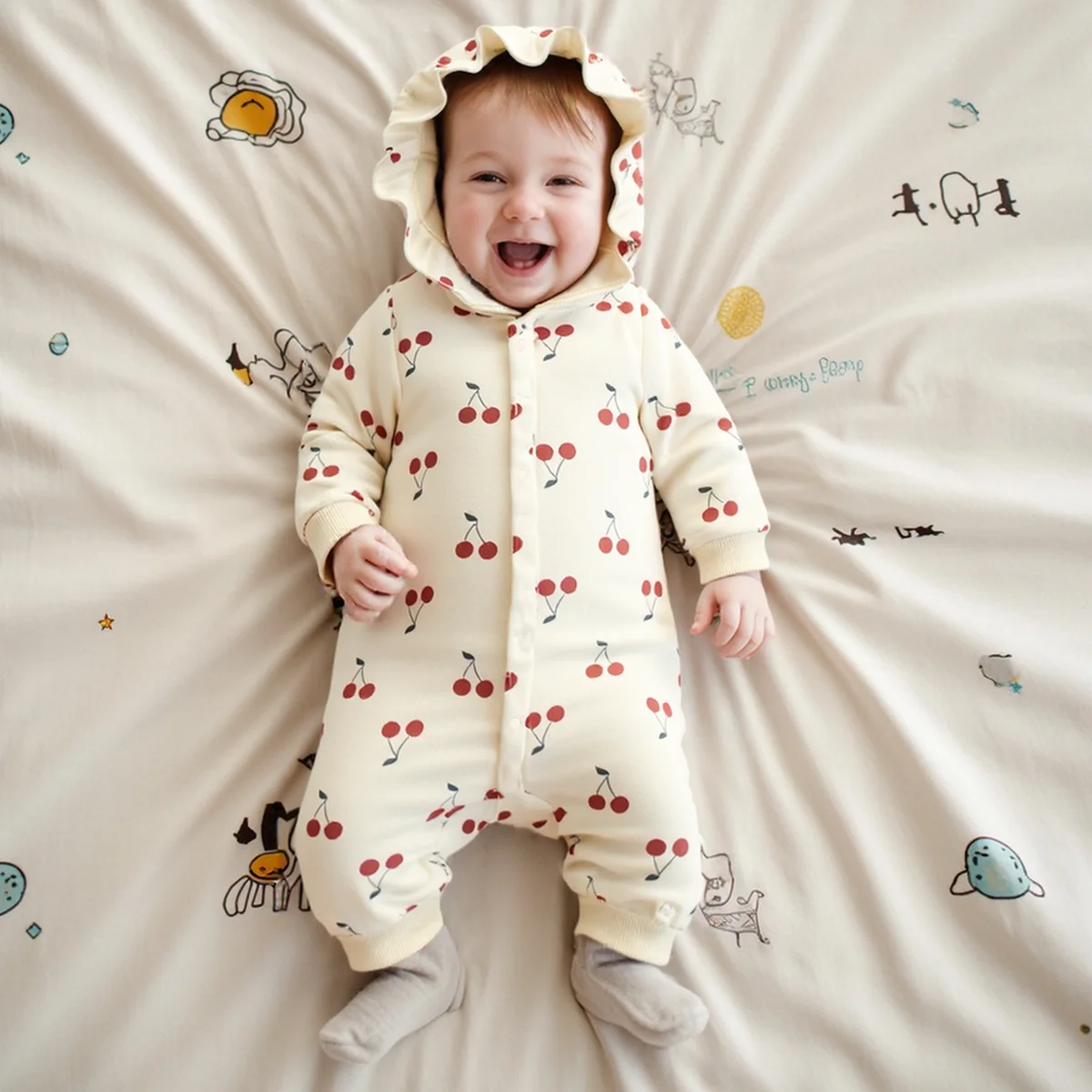 Sanlutoz зимние комбинезоны для младенцев с длинными рукавами и принтом, хлопковые комбинезоны с капюшоном для маленьких девочек
Sanlutoz зимние комбинезоны для младенцев с длинными рукавами и принтом, хлопковые комбинезоны с капюшоном для маленьких девочек