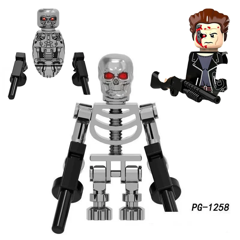 Chrome Skull Terminator T800 Robot Building Blocks Assembled Educational Mini Action Figure Toys
Chrome Skull Terminator T800 Robot Building Blocks Assembled Educational Mini Action Figure Toys