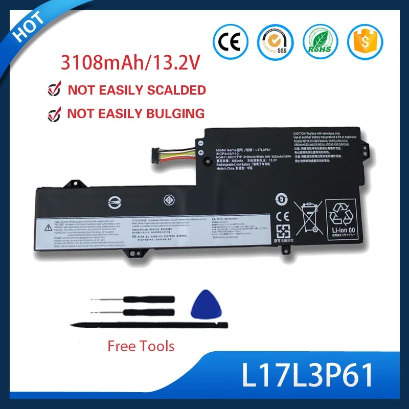 L17C3P61 L17L3P61 Battery For Lenovo Xiaoxin 7000-13 Yoga 720-12IKB 11.58V 36Wh
L17C3P61 L17L3P61 Battery For Lenovo Xiaoxin 7000-13 Yoga 720-12IKB 11.58V 36Wh