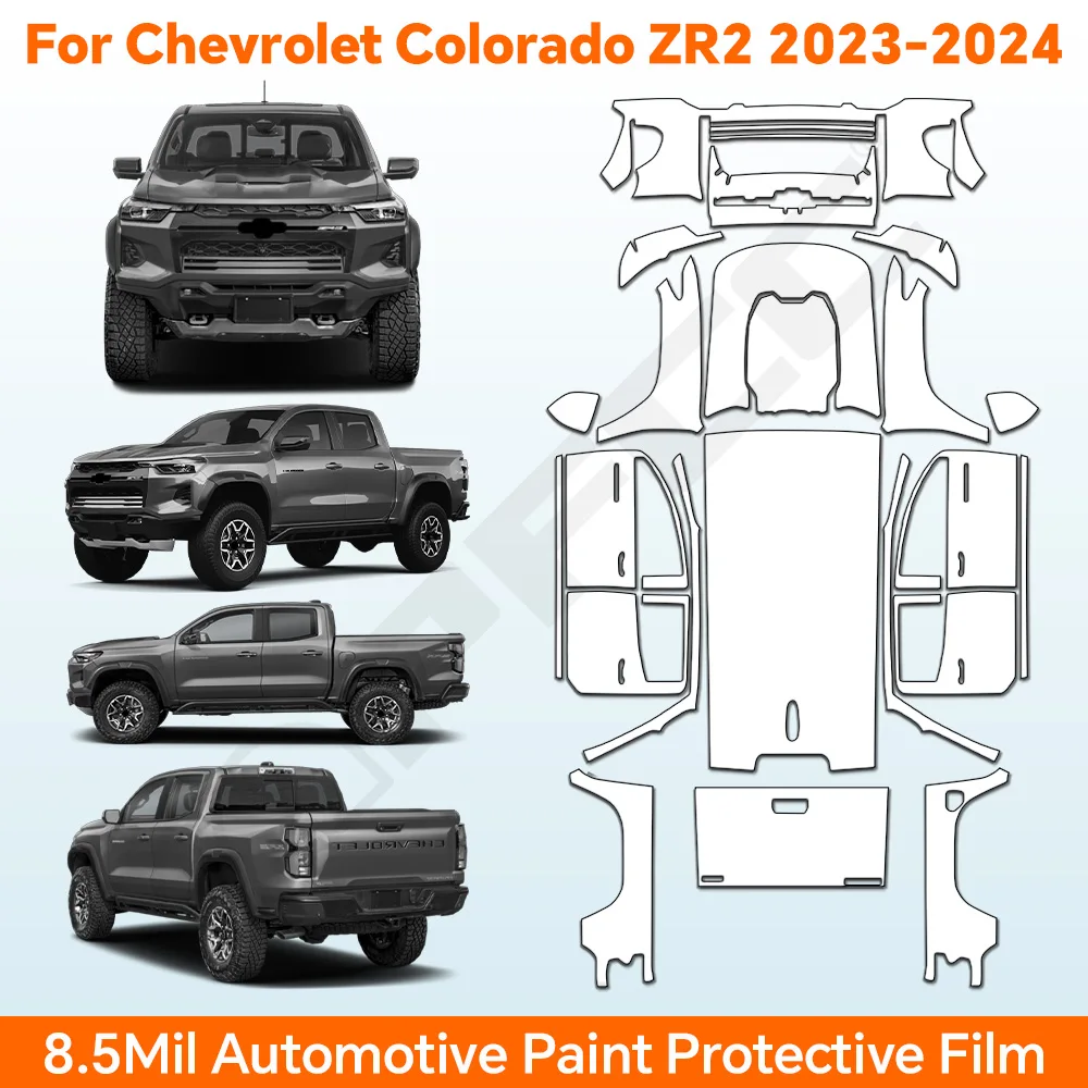 TPU For Chevrolet Colorado ZR2 2023 2024 Paint Protection Film Anti-Scratch Pre-cut PPF Car Body Clear Bra Resistant Invisible
TPU For Chevrolet Colorado ZR2 2023 2024 Paint Protection Film Anti-Scratch Pre-cut PPF Car Body Clear Bra Resistant Invisible